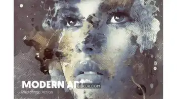 دانلود اکشن فتوشاپ تبدیل تصاویر به طرح هنری مدرن Modern Art Photoshop Action