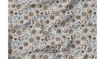 دانلود پترن دریایی کارتونی Nautical Cartoon Seamless Pattern