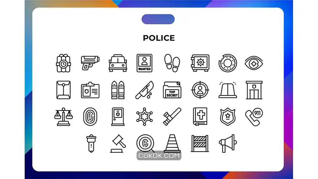 دانلود آیکون پلیس Police Icons
