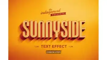 دانلود افکت متن رترو وینتیج Retro Vintage Text Effect N.24